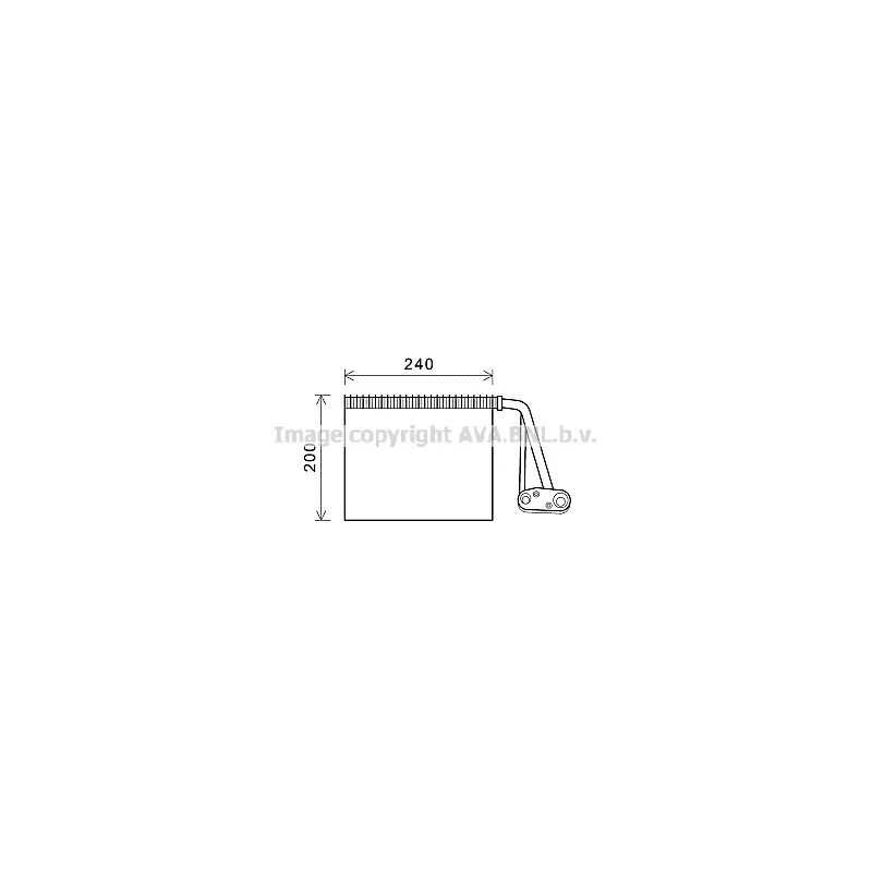 Evaporateur climatisation AVA QUALITY COOLING RTV566