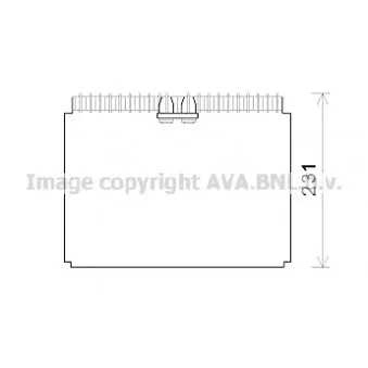 Evaporateur climatisation AVA QUALITY COOLING RTV610