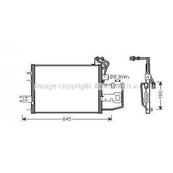 Condenseur, climatisation AVA QUALITY COOLING SA5015
