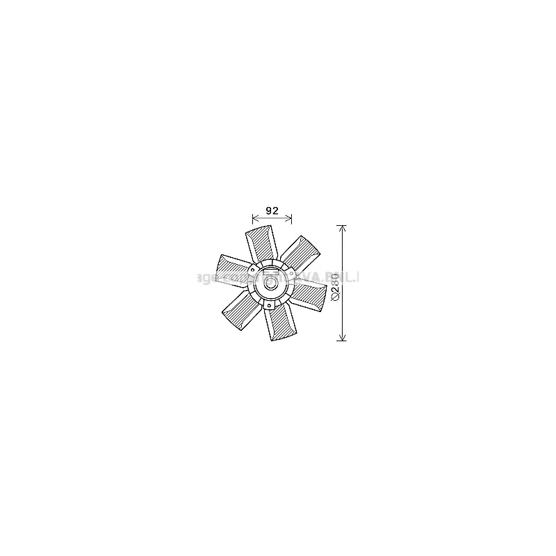 Ventilateur, refroidissement du moteur AVA QUALITY COOLING SA7023