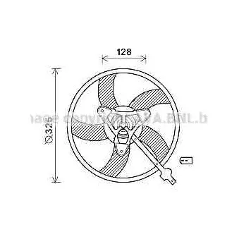 Ventilateur, refroidissement du moteur AVA QUALITY COOLING SA7024