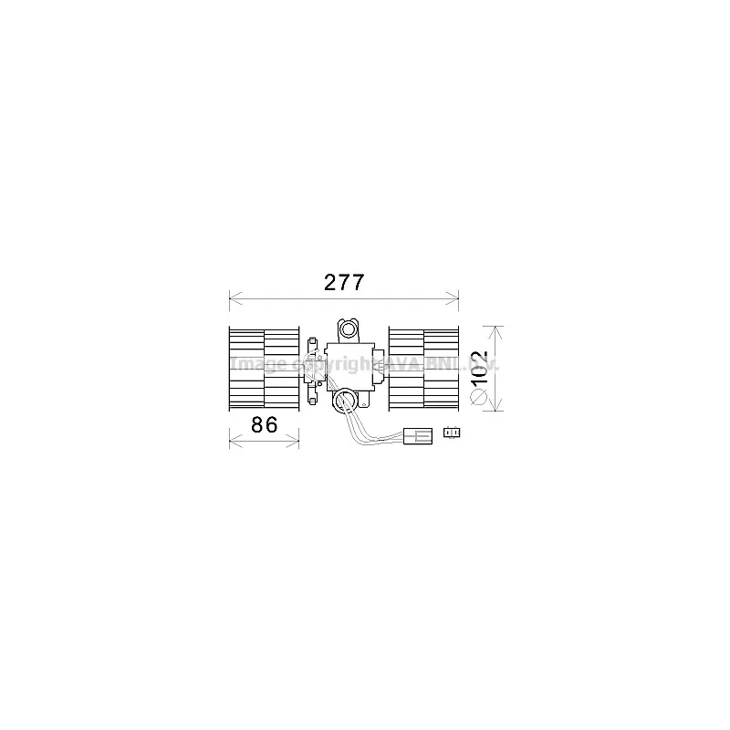 Moteur électrique, pulseur d'air habitacle AVA QUALITY COOLING SA8022