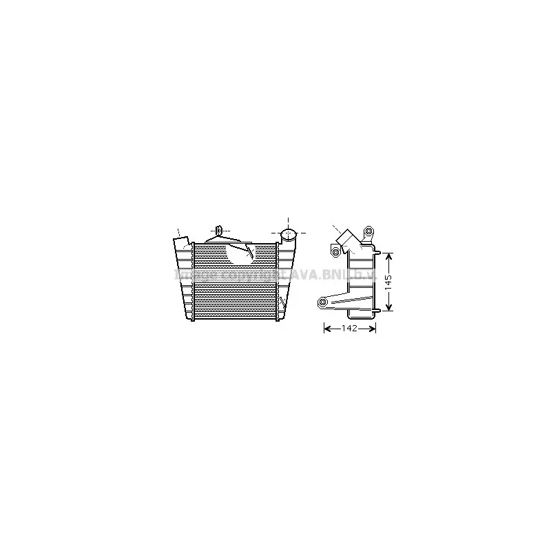 Intercooler, échangeur AVA QUALITY COOLING SAA4020