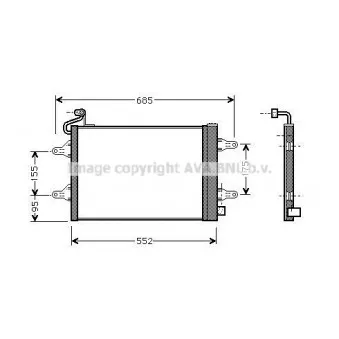 Condenseur, climatisation AVA QUALITY COOLING SAA5007D