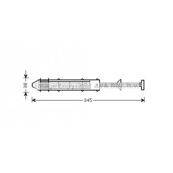 Filtre déshydratant, climatisation AVA QUALITY COOLING SAD012