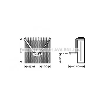 Evaporateur climatisation AVA QUALITY COOLING SAV011
