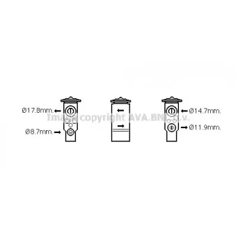 Détendeur, climatisation AVA QUALITY COOLING SB1076