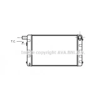 Radiateur, refroidissement du moteur AVA QUALITY COOLING SB2001