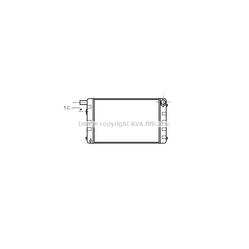 Radiateur, refroidissement du moteur AVA QUALITY COOLING SB2001