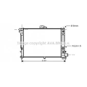 Radiateur, refroidissement du moteur AVA QUALITY COOLING SB2011