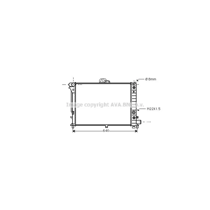 Radiateur, refroidissement du moteur AVA QUALITY COOLING SB2011