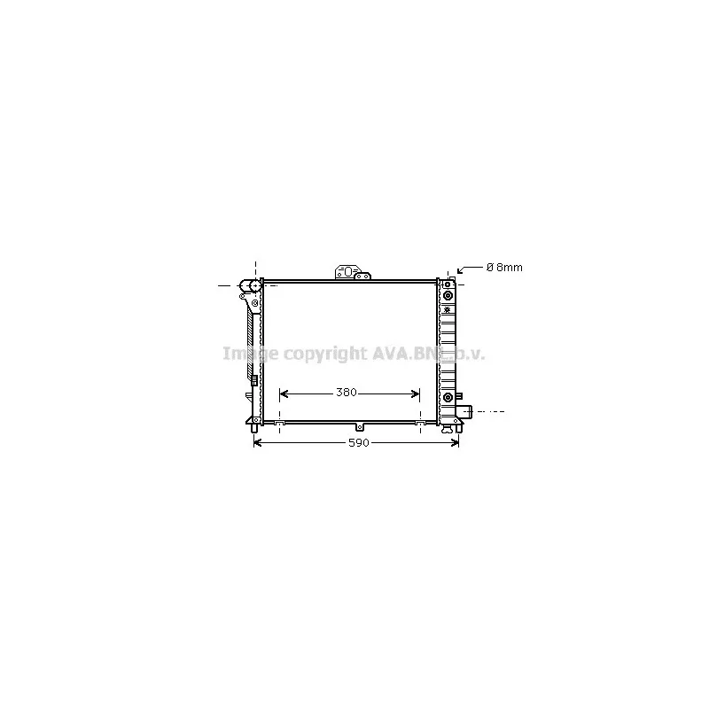 Radiateur, refroidissement du moteur AVA QUALITY COOLING SB2046