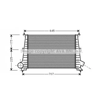 Intercooler, échangeur AVA QUALITY COOLING SB4047