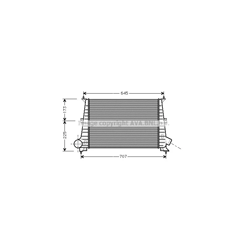 Intercooler, échangeur AVA QUALITY COOLING SB4047