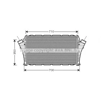 Intercooler, échangeur AVA QUALITY COOLING SB4066