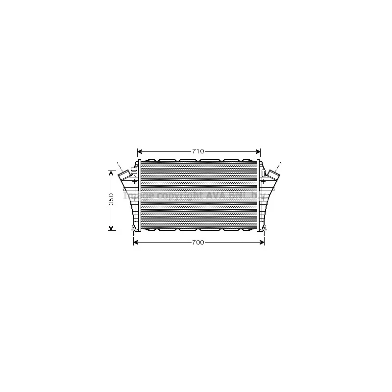 Intercooler, échangeur AVA QUALITY COOLING SB4066
