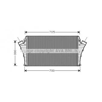 Intercooler, échangeur AVA QUALITY COOLING