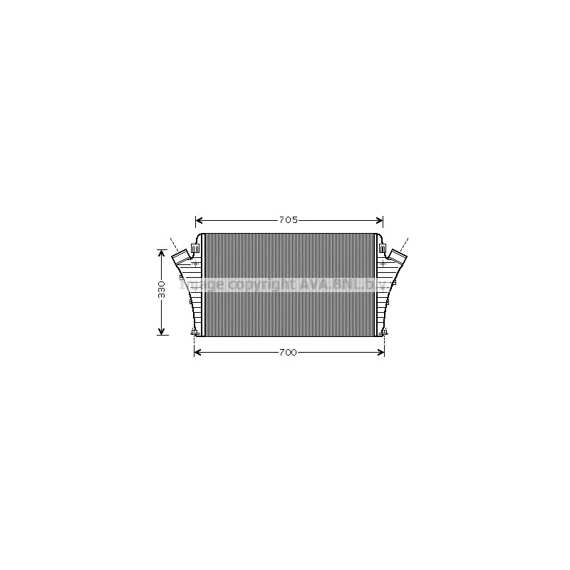 Intercooler, échangeur AVA QUALITY COOLING SB4068