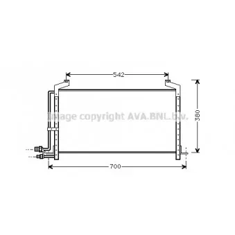 Condenseur, climatisation AVA QUALITY COOLING SB5031