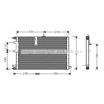 Condenseur, climatisation AVA QUALITY COOLING SB5033