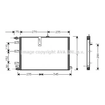 Condenseur, climatisation AVA QUALITY COOLING SB5034