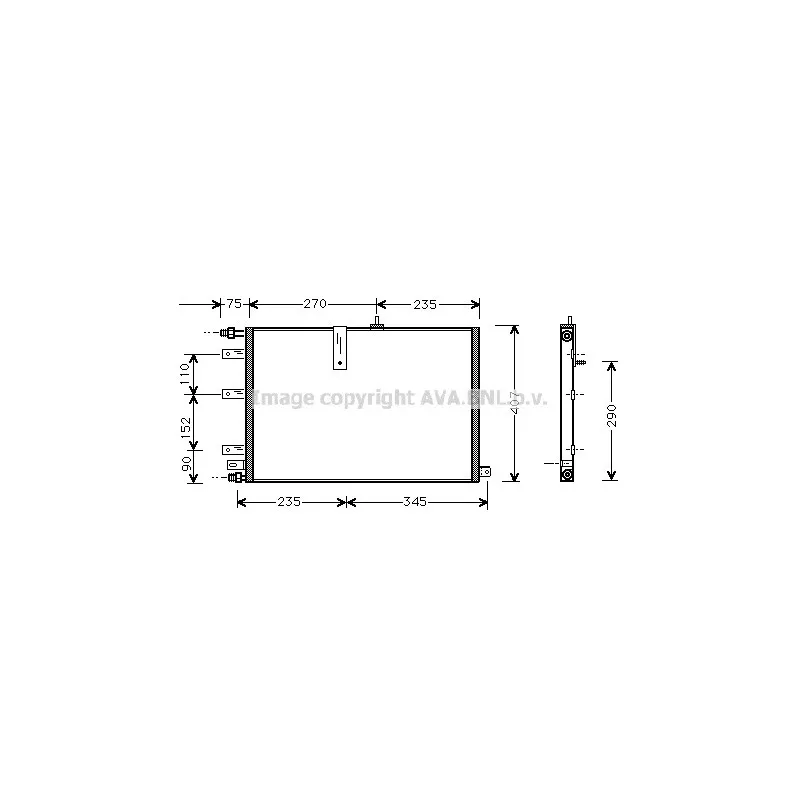 Condenseur, climatisation AVA QUALITY COOLING SB5034
