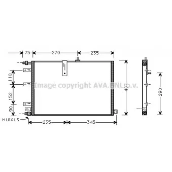 Condenseur, climatisation AVA QUALITY COOLING SB5038