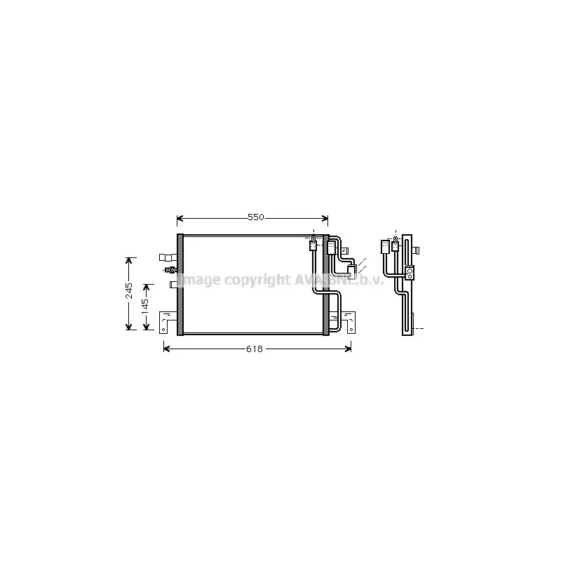 Condenseur, climatisation AVA QUALITY COOLING SB5048