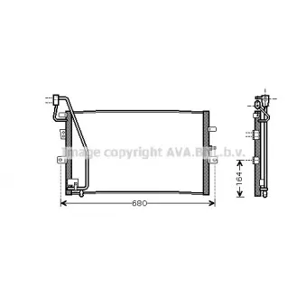 Condenseur, climatisation AVA QUALITY COOLING SB5056