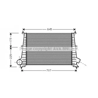 Intercooler, échangeur AVA QUALITY COOLING SBA4047