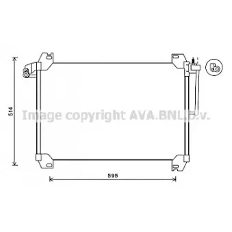 Condenseur, climatisation AVA QUALITY COOLING SBA5074