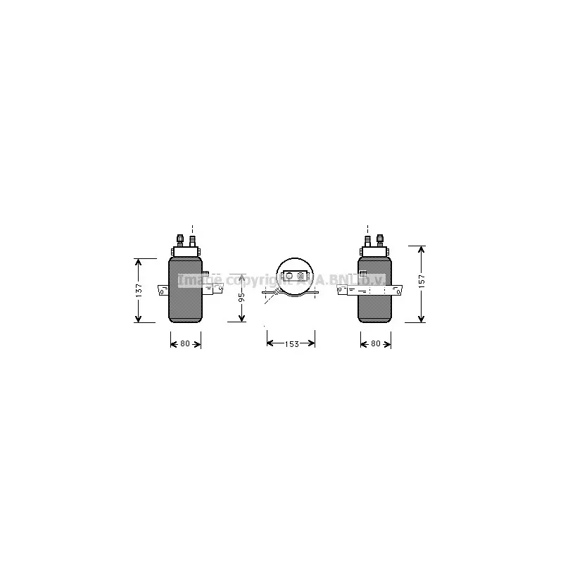 Filtre déshydratant, climatisation AVA QUALITY COOLING SBD043