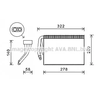 Evaporateur climatisation AVA QUALITY COOLING SBV073