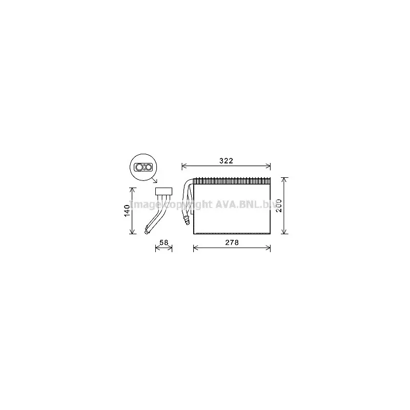 Evaporateur climatisation AVA QUALITY COOLING SBV073