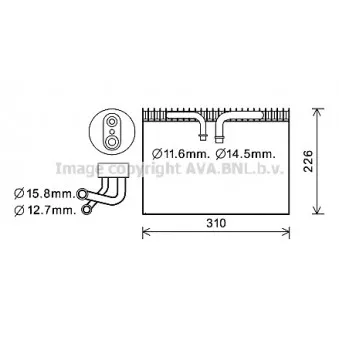 Evaporateur climatisation AVA QUALITY COOLING SBV075