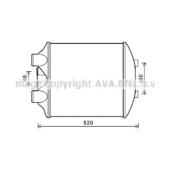 Intercooler, échangeur AVA QUALITY COOLING ST4040