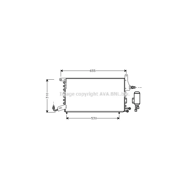Condenseur, climatisation AVA QUALITY COOLING ST5026