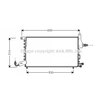 Condenseur, climatisation AVA QUALITY COOLING ST5026D