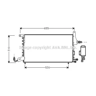 Condenseur, climatisation AVA QUALITY COOLING ST5032