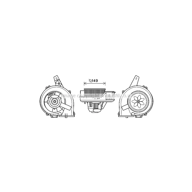 Moteur électrique, pulseur d'air habitacle AVA QUALITY COOLING ST8044