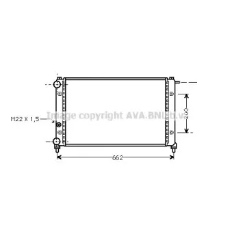 Radiateur, refroidissement du moteur AVA QUALITY COOLING