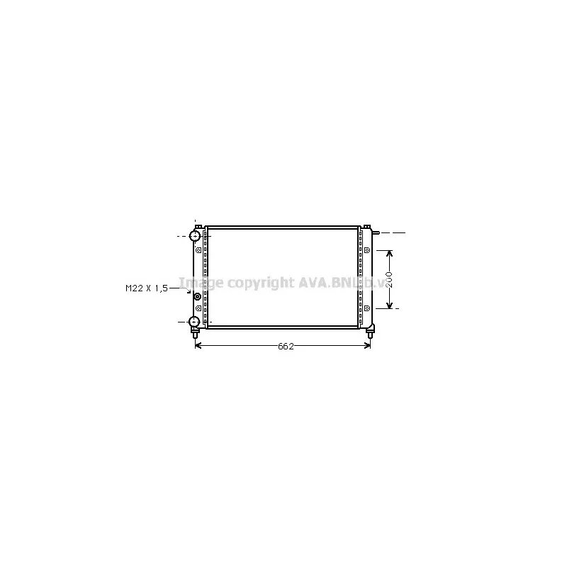 Radiateur, refroidissement du moteur AVA QUALITY COOLING STA2008