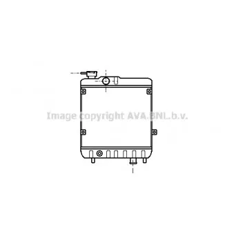 Radiateur, refroidissement du moteur AVA QUALITY COOLING STA2011