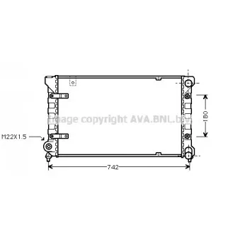 Radiateur, refroidissement du moteur AVA QUALITY COOLING STA2019