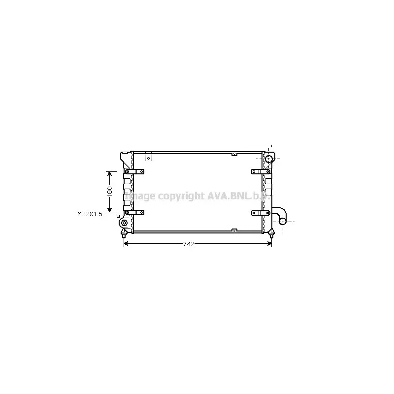 Radiateur, refroidissement du moteur AVA QUALITY COOLING STA2028