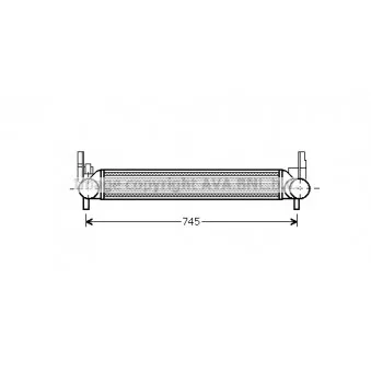 Intercooler, échangeur AVA QUALITY COOLING STA4039