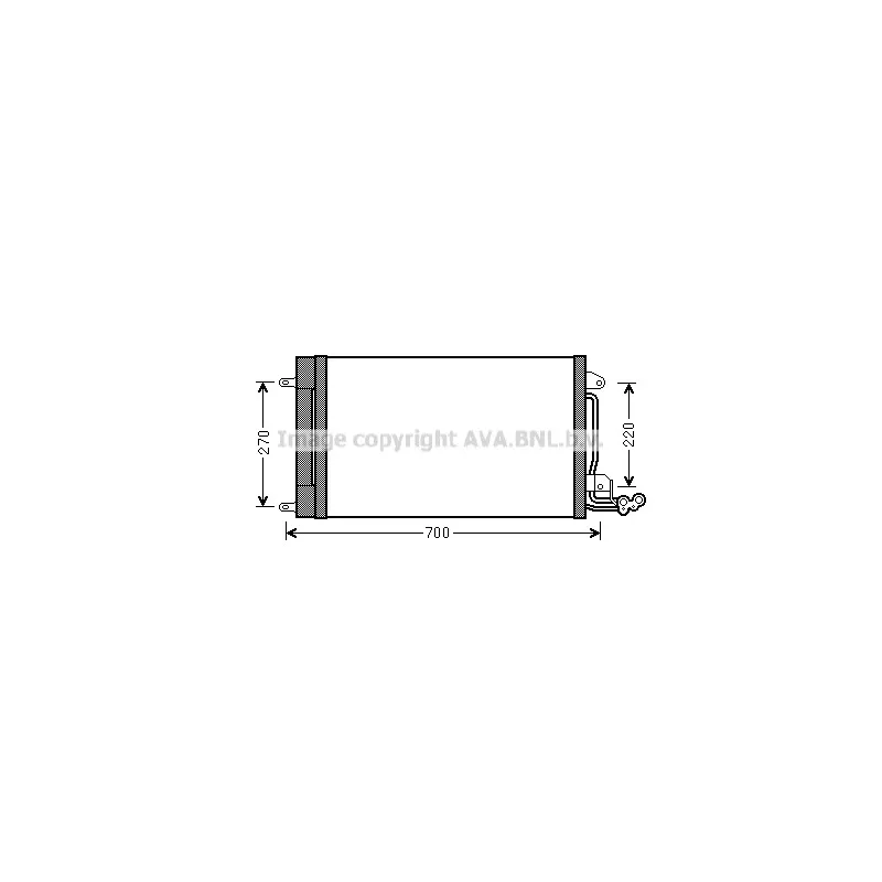Condenseur, climatisation AVA QUALITY COOLING STA5038D