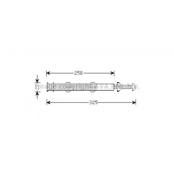 Filtre déshydratant, climatisation AVA QUALITY COOLING STD043