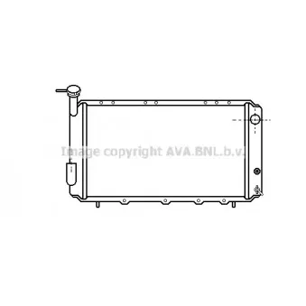 Radiateur, refroidissement du moteur AVA QUALITY COOLING SU2008