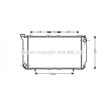 Radiateur, refroidissement du moteur AVA QUALITY COOLING SU2010